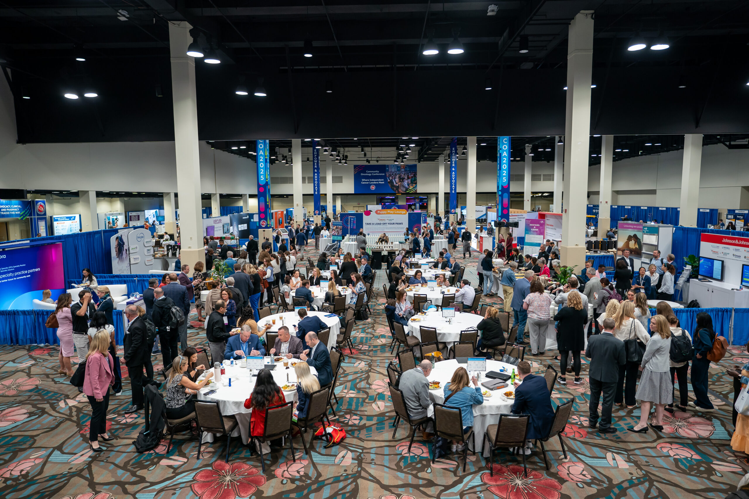 1223_4609_COA_Day2_2025 (1) Exhibitors Area at the Community Oncology Conference